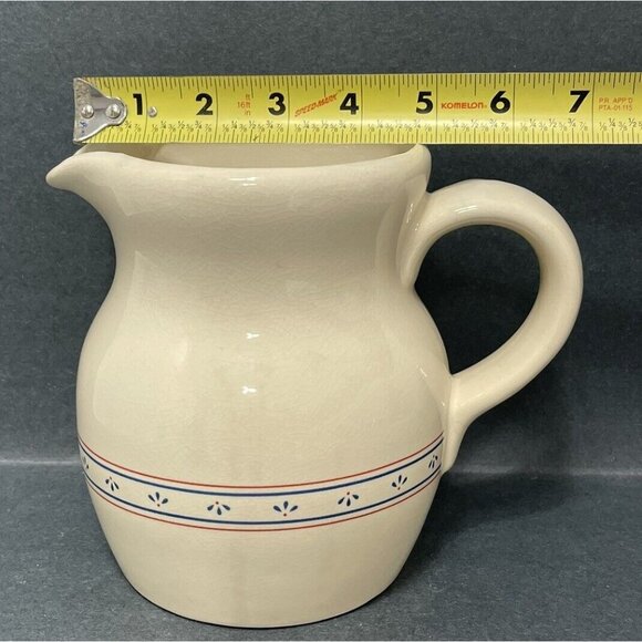 Lilian Vernon Country Flowers Decorative Ceramic Pitcher 6 1/2" Tall - Picture 2 of 11